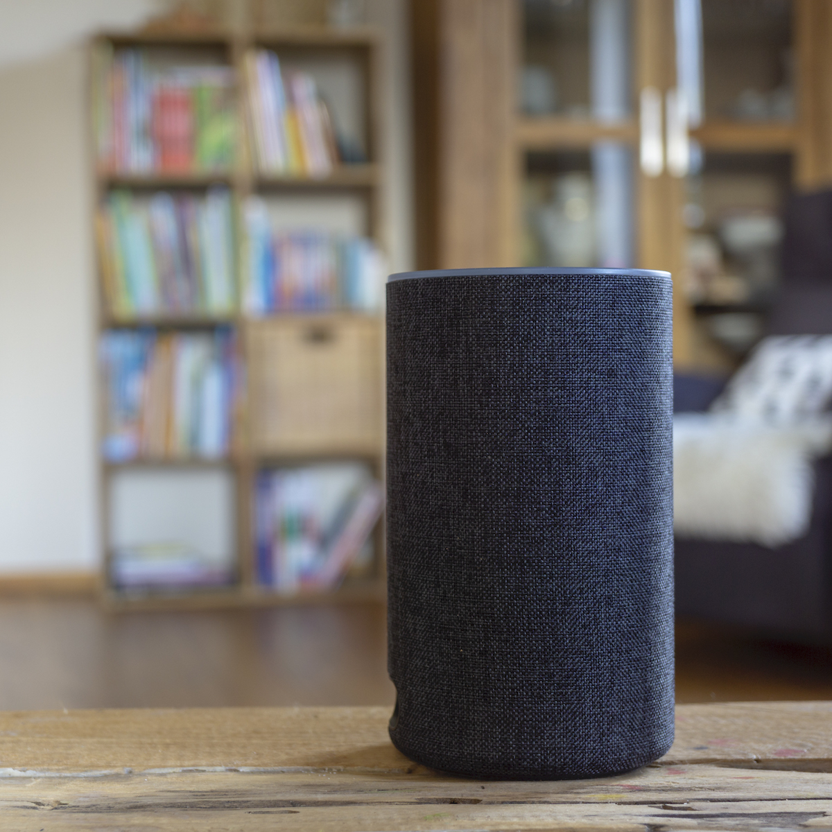 Black Alexa speaker